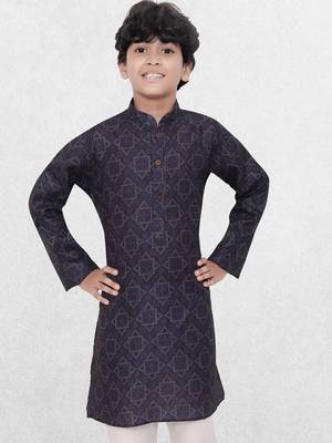 Hloom boys benaras cotton indi print kurta set- arsh collection 4