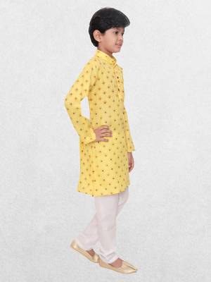 Hloom boys cotton printed kurta set -  mahir collection 3
