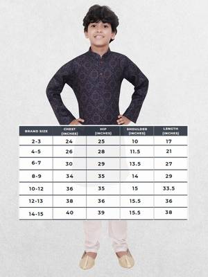 Hloom boys benaras cotton indi print kurta set- arsh collection 5
