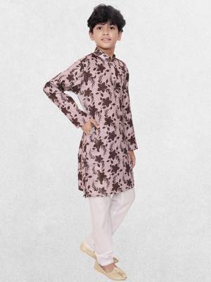 Hloom boys benaras cotton indi print kurta set- arsh collection 3
