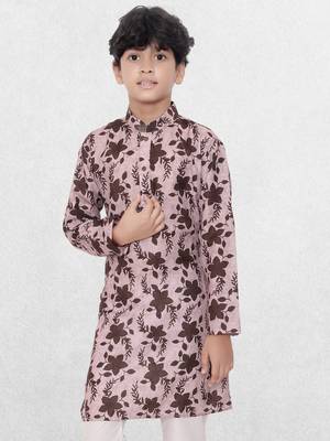 Hloom boys benaras cotton indi print kurta set- arsh collection 4