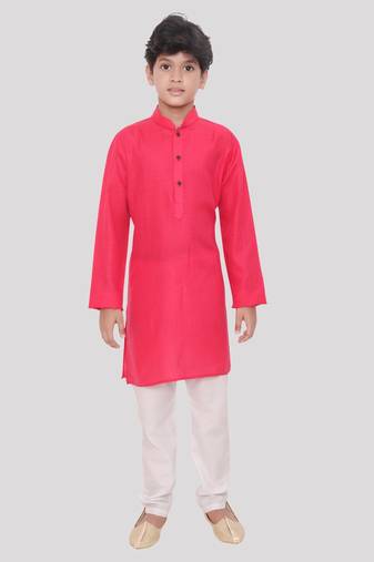 Hloom boys cotton kurta set-ishir collection