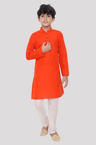 Hloom boys cotton kurta set-ishir collection