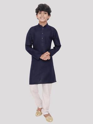 Hloom boys cotton kurta set-ishir collection 1