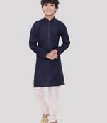 Hloom boys cotton kurta set-ishir collection