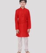 Hloom boys cotton kurta set-ishir collection