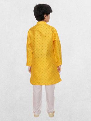 Hloom boys benaras silk printed kurta set-samar collection 2