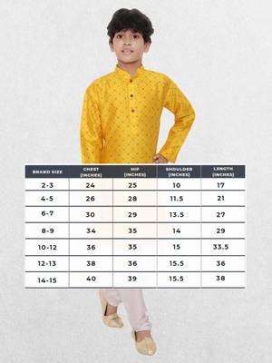 Hloom boys benaras silk printed kurta set-samar collection 5
