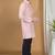 Hloom boys benaras silk printed kurta set-samar collection