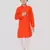 Orange printed cotton boys-kurta-pyjama