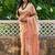 Janasya rashmika x saji saheli - women's beige chanderi silk ethnic motifs saree with unstitched blouse piece