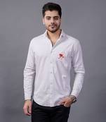 White daag  handpainted cotton shirt