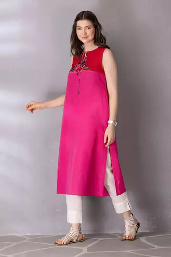 Pink kurta set