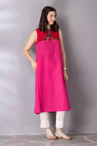 Pink kurta set