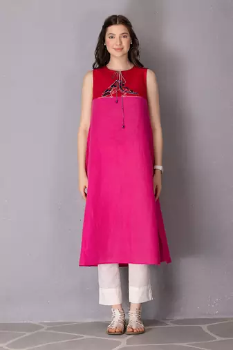Pink kurta set