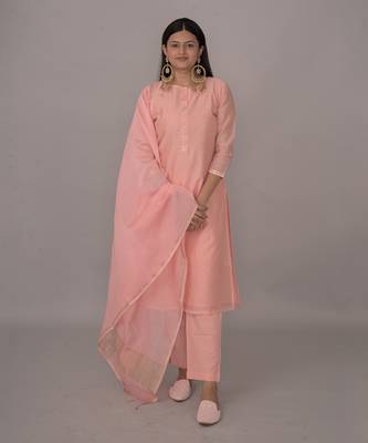 Peach kurta set 1