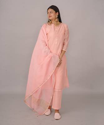 Peach kurta set 2