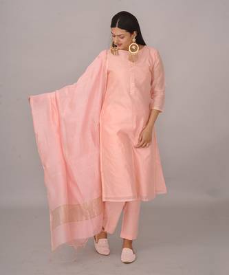 Peach kurta set 3