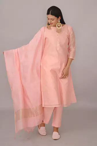Peach kurta set