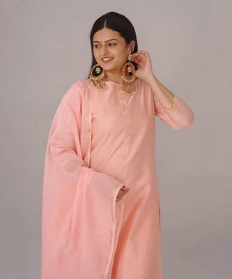Peach kurta set 4