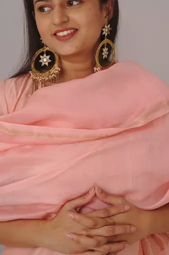 Peach kurta set