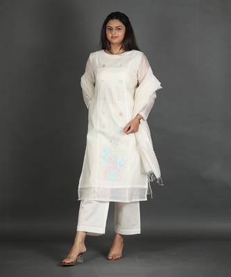 White kurta set 1