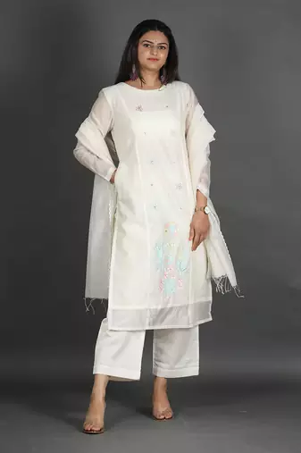 White kurta set