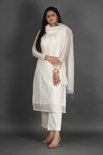 White kurta set