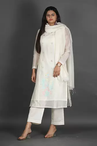 White kurta set