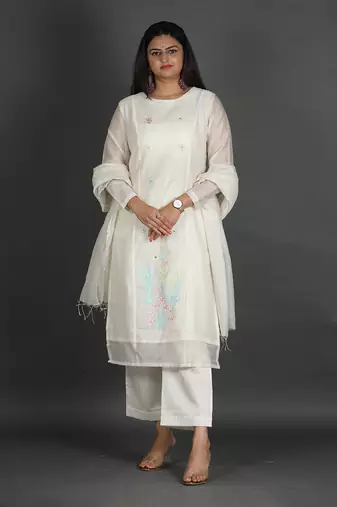 White kurta set