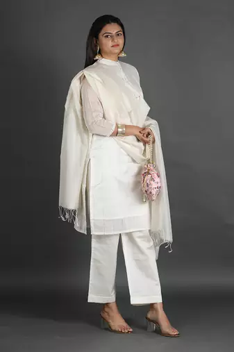 White kurta set