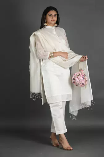 White kurta set