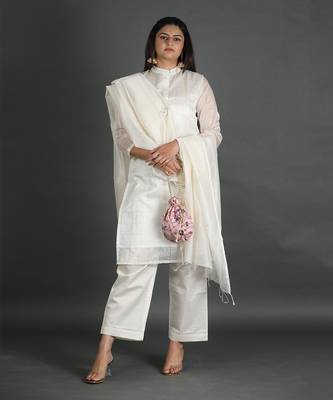 White kurta set 4