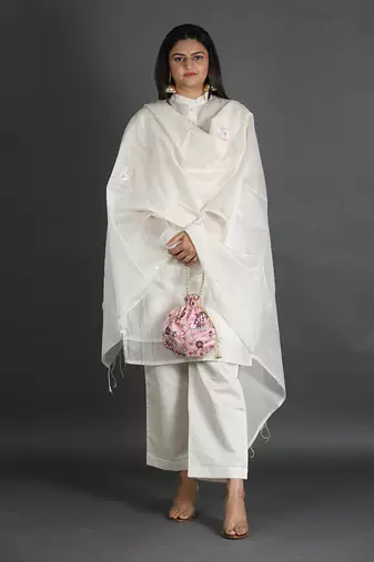 White kurta set
