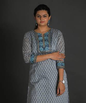 Grey chanderi silk kurta 4