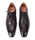 Black boseman laceup oxfords shoe