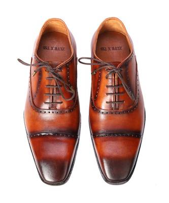 Tan cruz ouarter brogues shoe 1