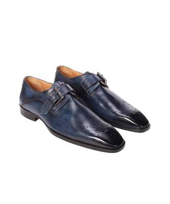 Blue derek single monks shoe 2