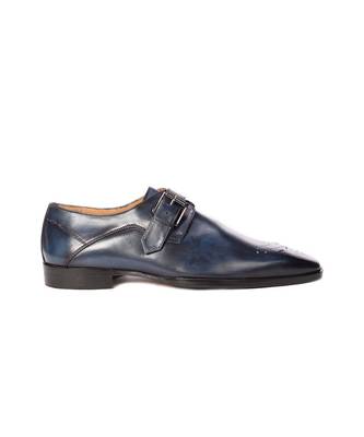 Blue derek single monks shoe 3