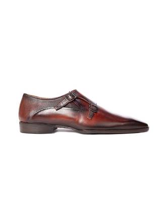 Wine edison double monks shoe 3