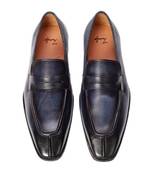 Blue oceanic split toe loafers