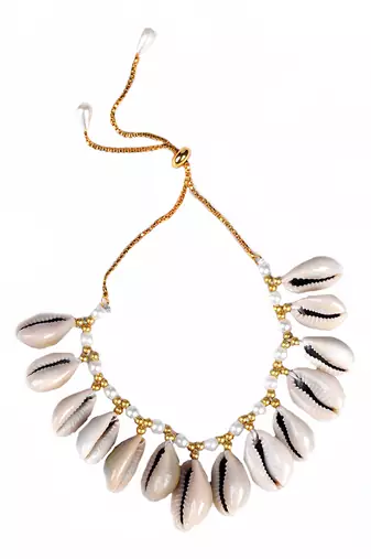 Shell embellished bangles (set of 2)