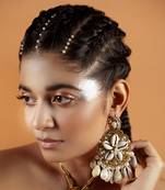 Shell floral embellished earrings