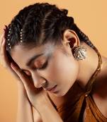 Shell embellished earrings