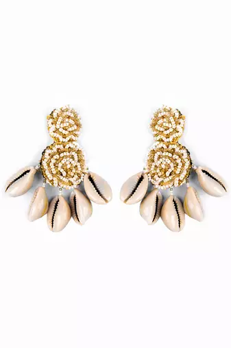 Shell drop earrings
