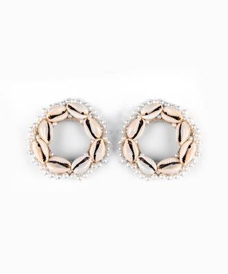 Shell embellished earrings 2