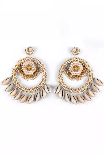 Shell drop earrings
