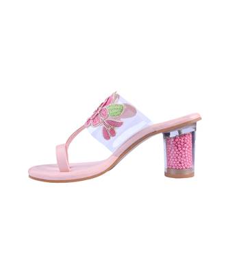 Light pink block heels 2