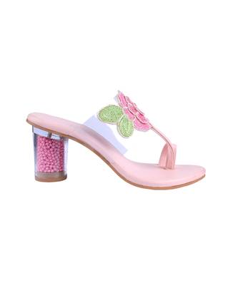 Light pink block heels 3