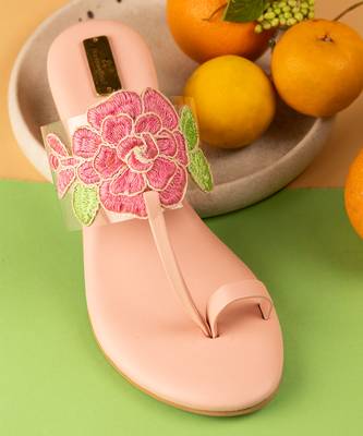 Light pink block heels 5